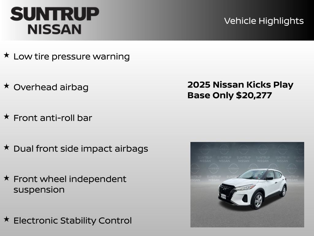 Certified 2025 Nissan Kicks Play S FWD image 30