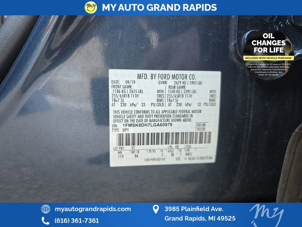 Used 2020 Ford Explorer XLT w/ Comfort Package image 35