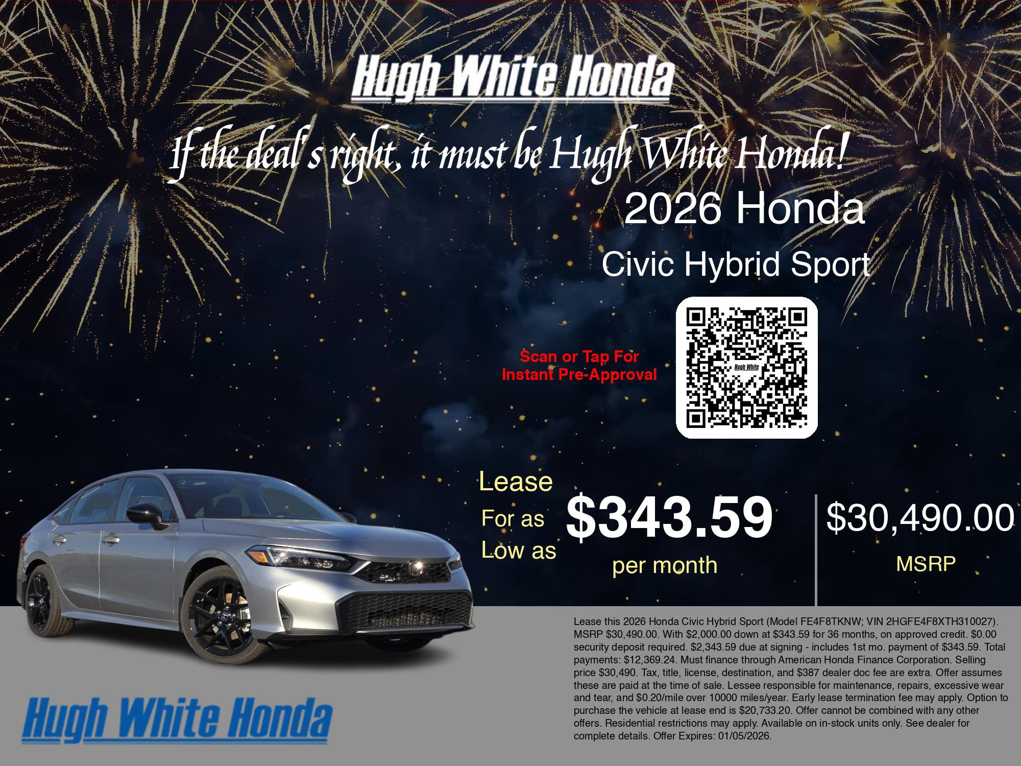 New 2026 Honda Civic Sport Touring image 3