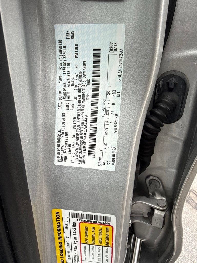 Certified 2019 Ford Ranger Lariat w/ Technology Package AWD/4WD image 57