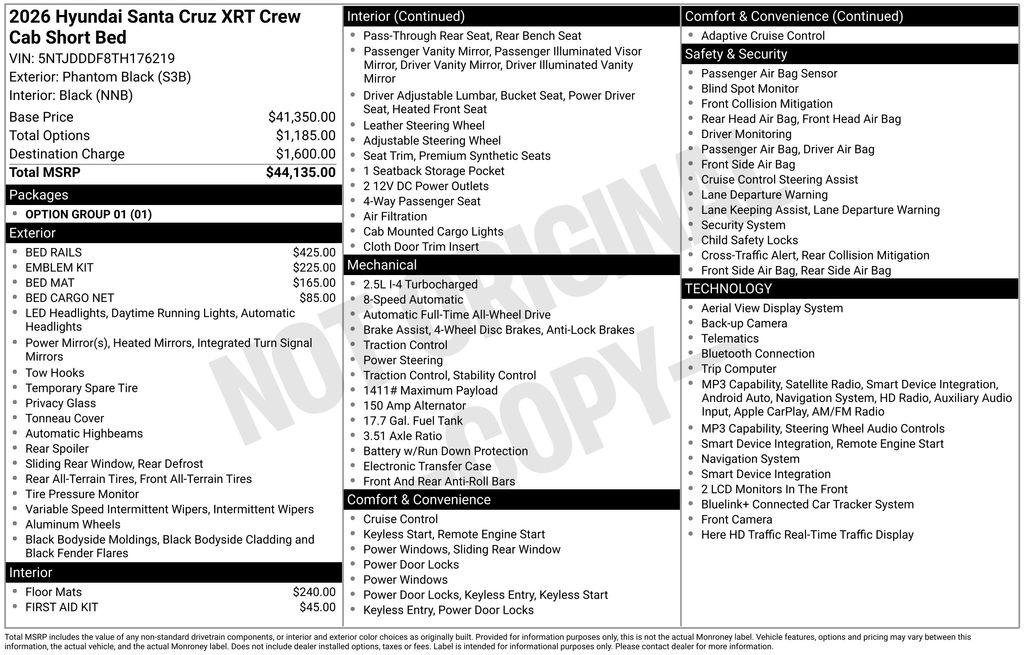 New 2026 Hyundai Santa Cruz XRT AWD/4WD image 24