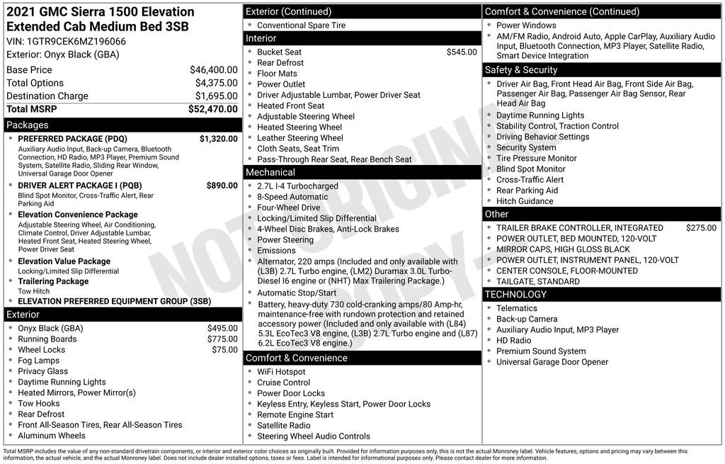 Used 2021 GMC Sierra 1500 Elevation w/ Preferred Package image 4