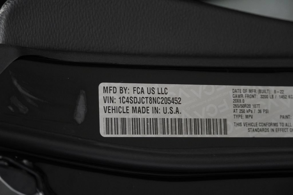 Used 2022 Dodge Durango R/T w/ Trailer Tow Group IV AWD/4WD image 45