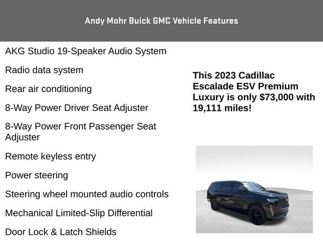 Used 2023 Cadillac Escalade ESV Premium Luxury AWD/4WD image 16
