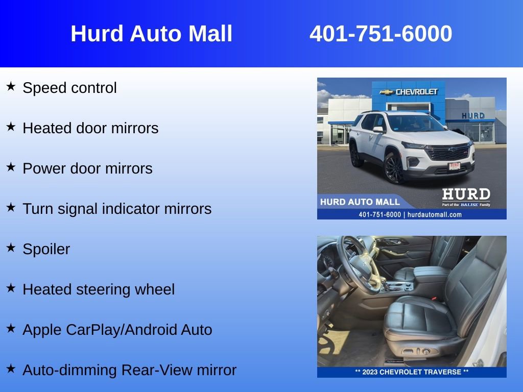 Certified 2023 Chevrolet Traverse RS AWD/4WD image 30