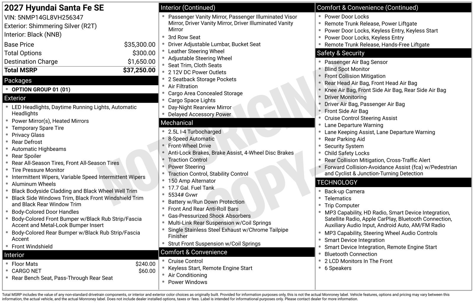 New 2027 Hyundai Santa Fe SE FWD image 5