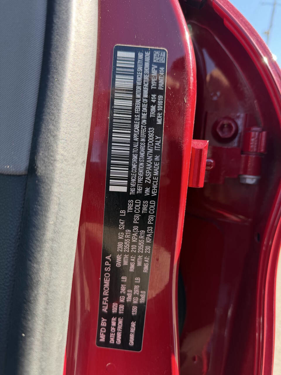 Used 2021 Alfa Romeo Stelvio Sprint w/ Nero Edizione image 11