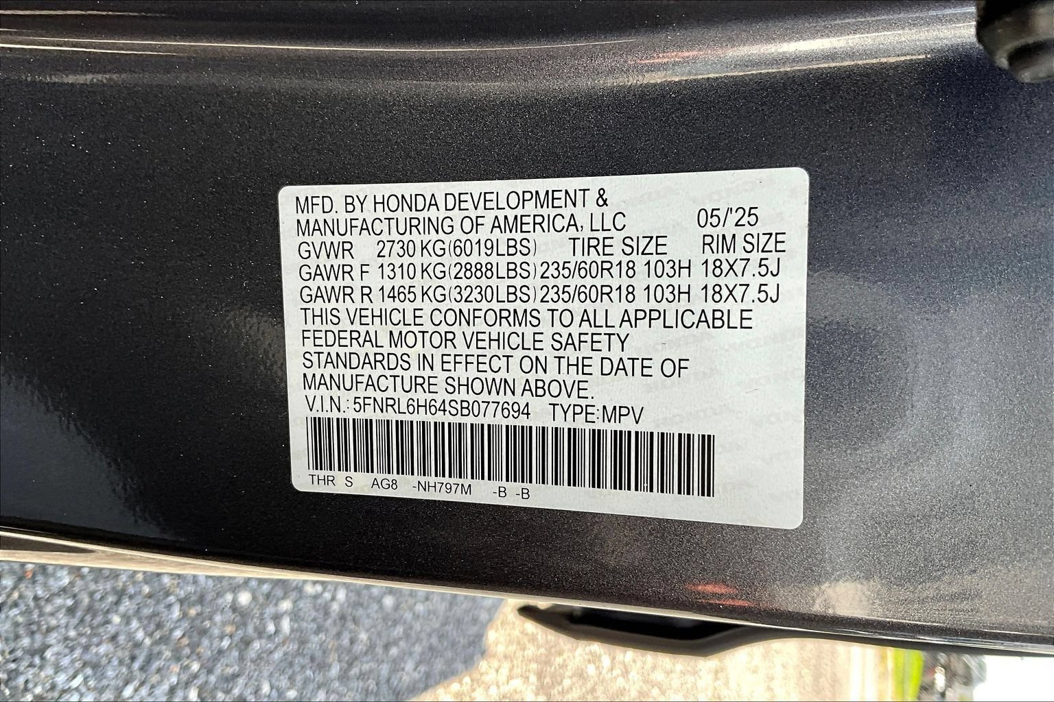 Used 2025 Honda Odyssey EX-L image 19