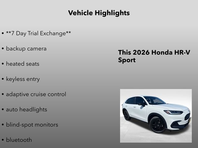 New 2026 Honda HR-V Sport image 5