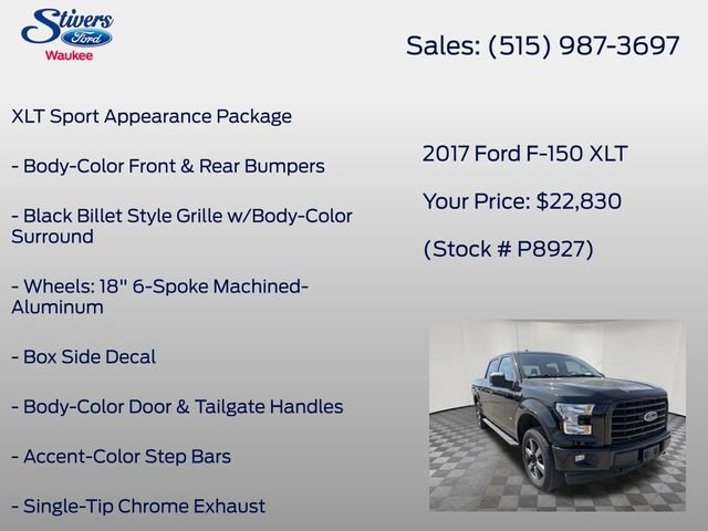 Used 2017 Ford F150 XLT w/ Equipment Group 302A Luxury image 25