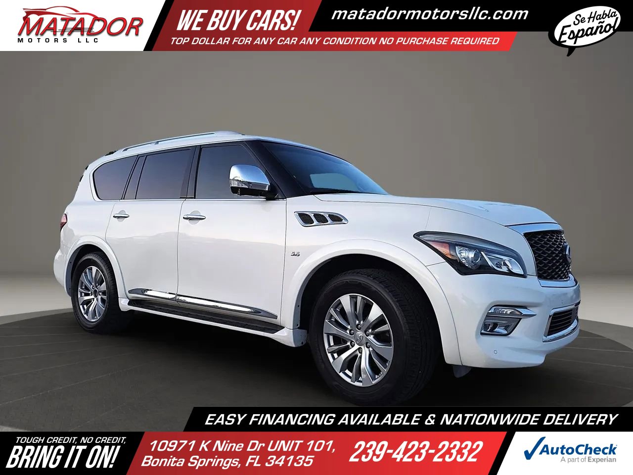 Used 2016 INFINITI QX80 2WD image 2