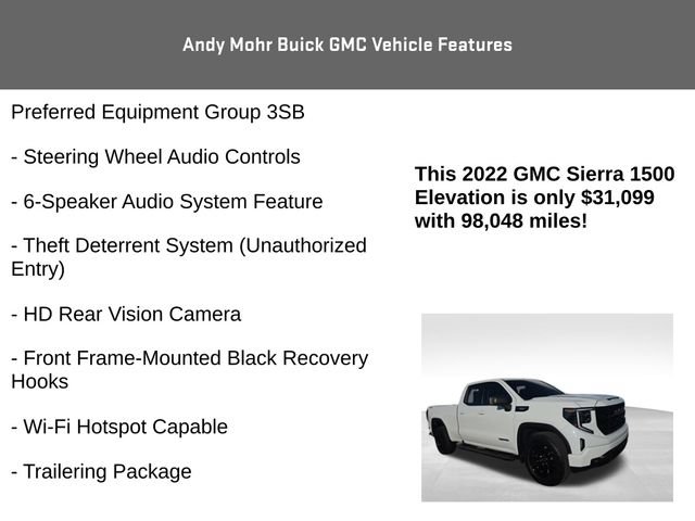Used 2022 GMC Sierra 1500 Elevation w/ X31 Off-Road Package AWD/4WD image 20