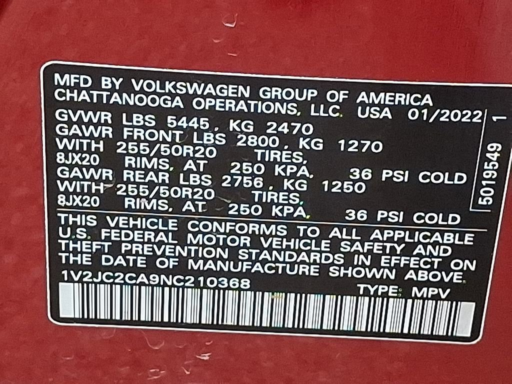 Used 2022 Volkswagen Atlas Cross Sport SE FWD image 26