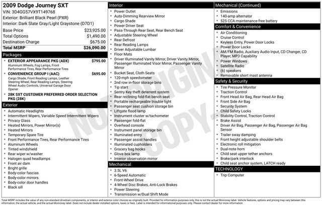 Used 2009 Dodge Journey SXT w/ Exterior Appearance Pkg