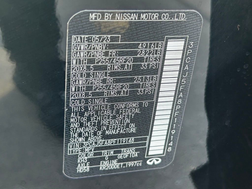 Used 2023 INFINITI QX50 Sport image 60