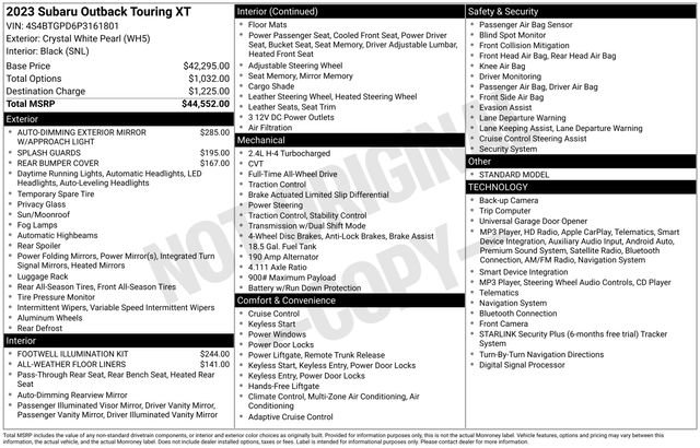 Used 2023 Subaru Outback Touring XT AWD/4WD image 4