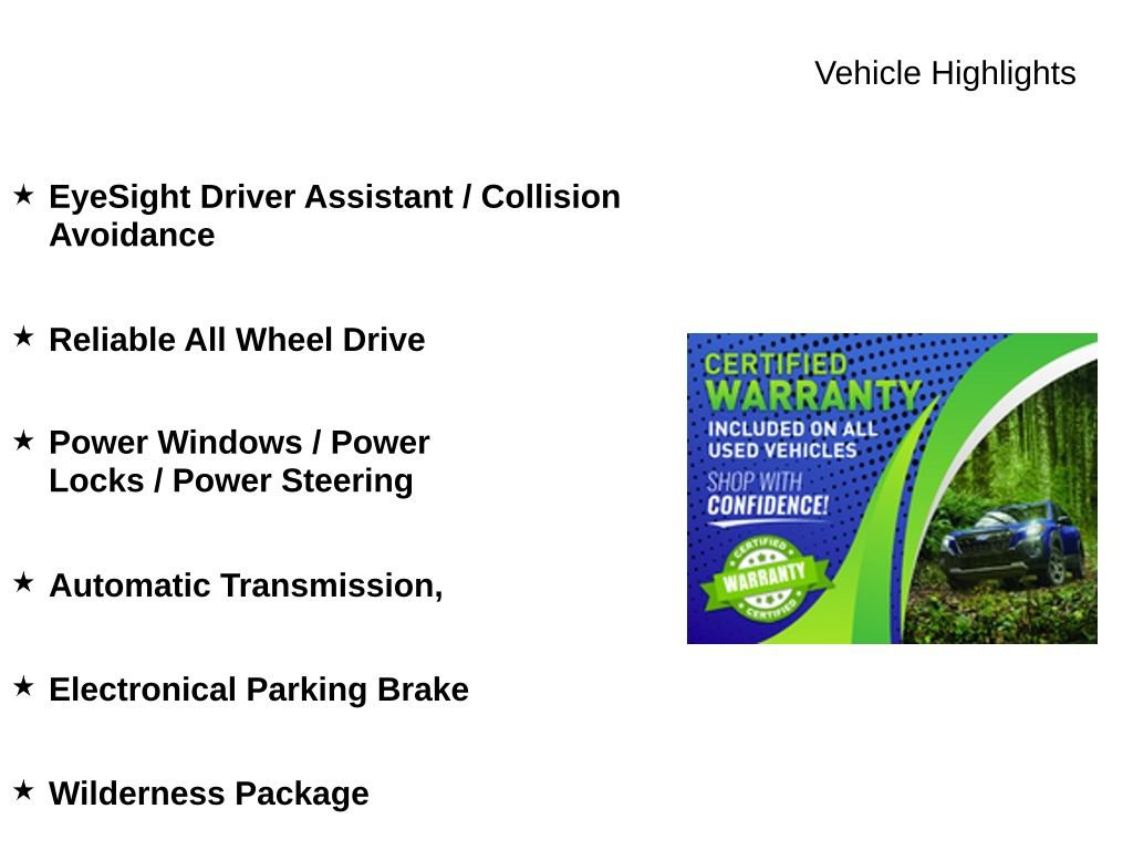 Used 2024 Subaru Crosstrek 2.5i Wilderness w/ Wilderness Package image 3