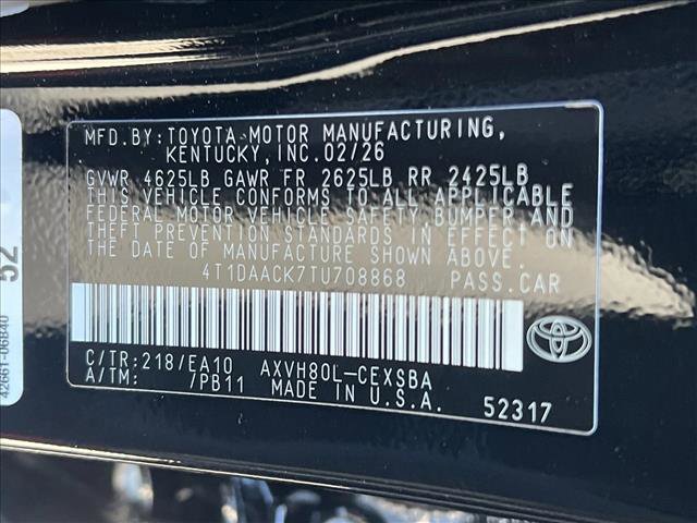 New 2026 Toyota Camry SE image 19