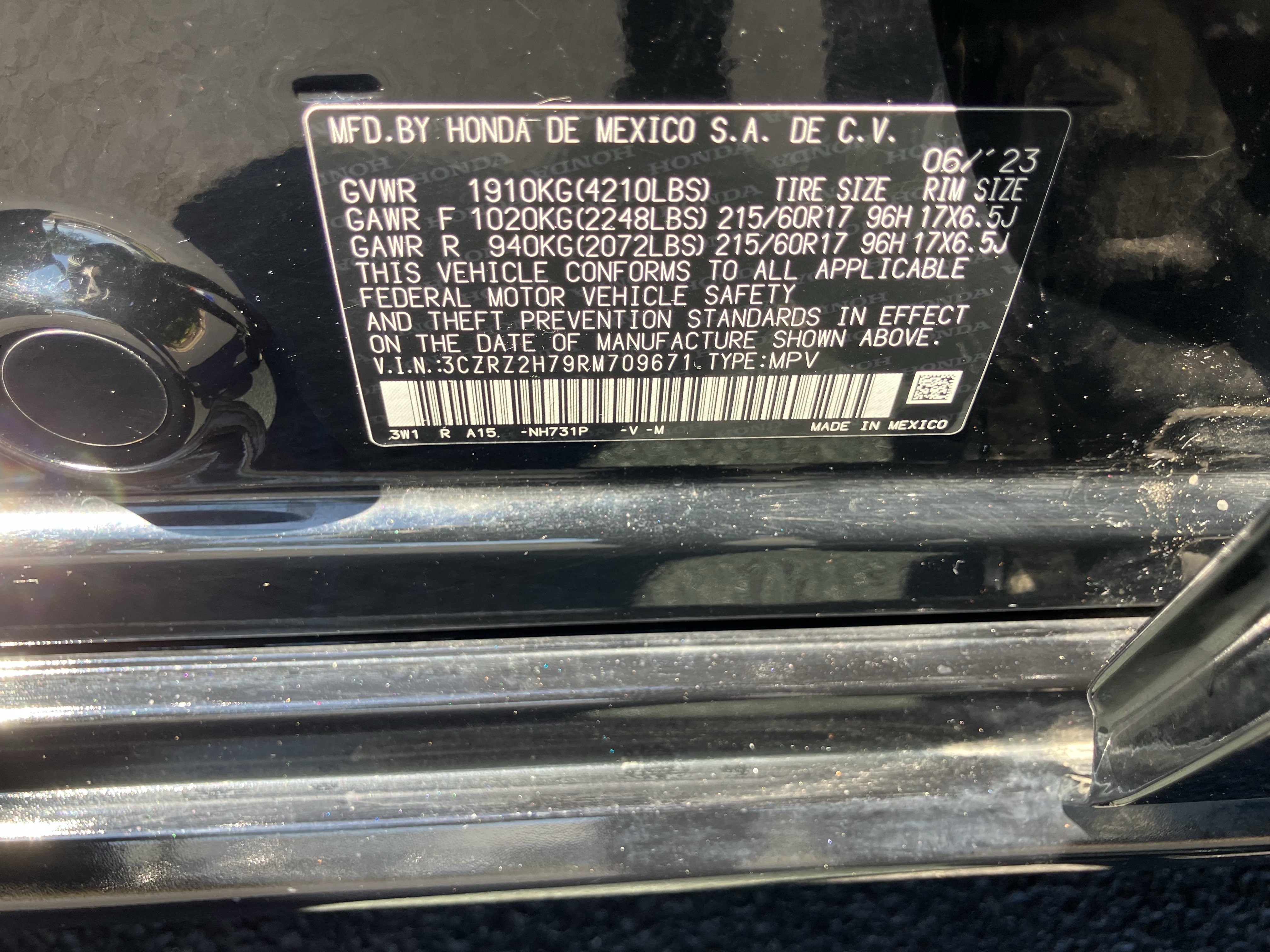 Certified 2024 Honda HR-V EX-L image 38