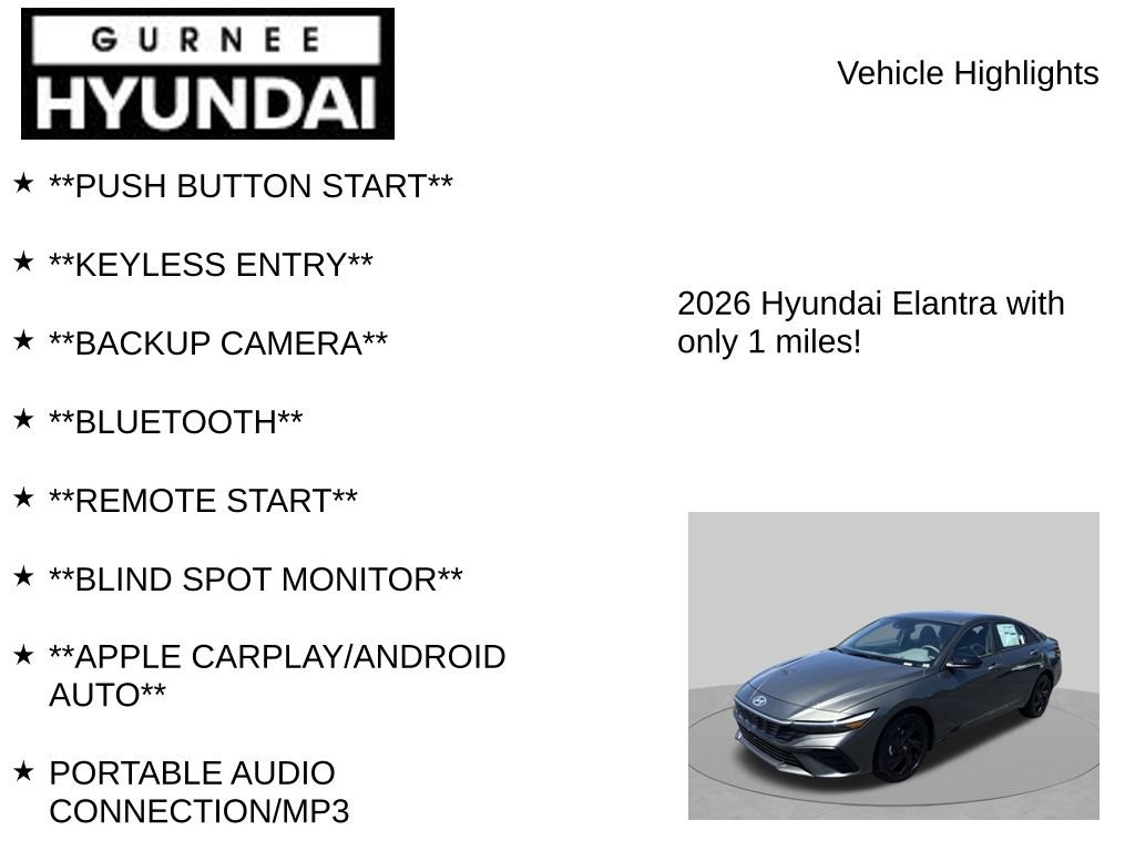New 2026 Hyundai Elantra Sport FWD image 8