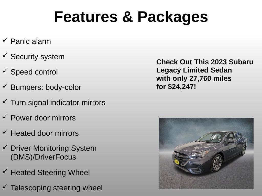 Used 2023 Subaru Legacy Limited image 25