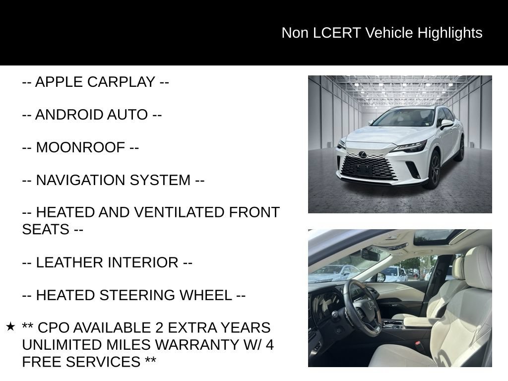 Used 2024 Lexus RX 350 Premium w/ Accessory Package (Z1) AWD/4WD image 23