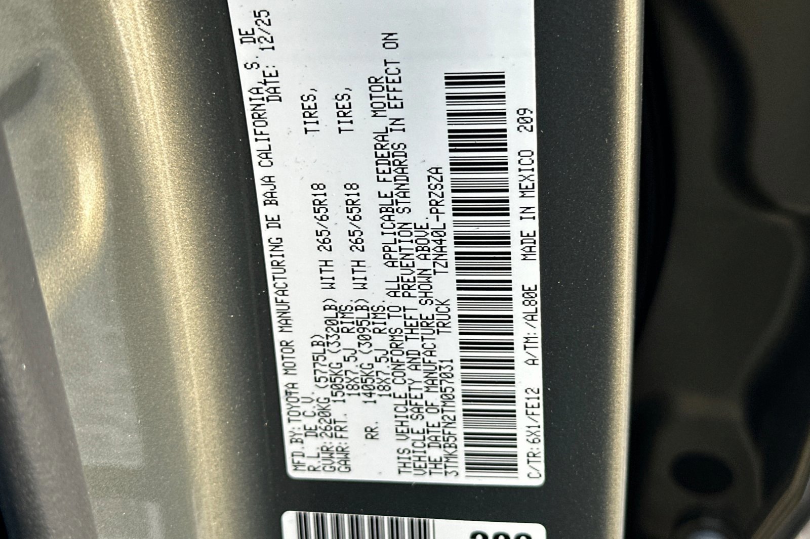 New 2026 Toyota Tacoma TRD Sport image 33