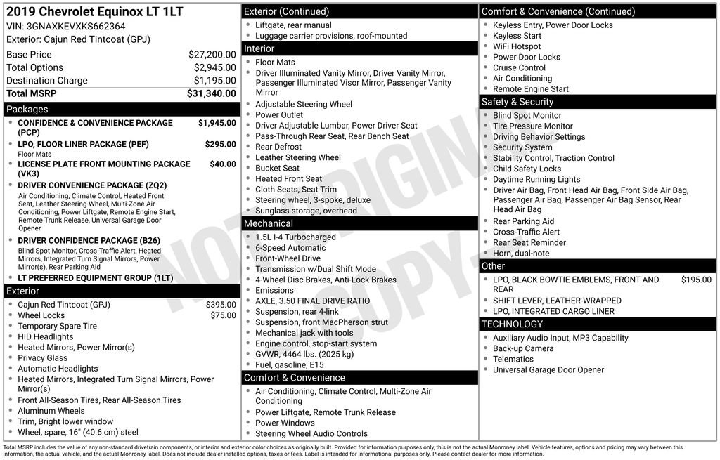 Used 2019 Chevrolet Equinox LT FWD image 4