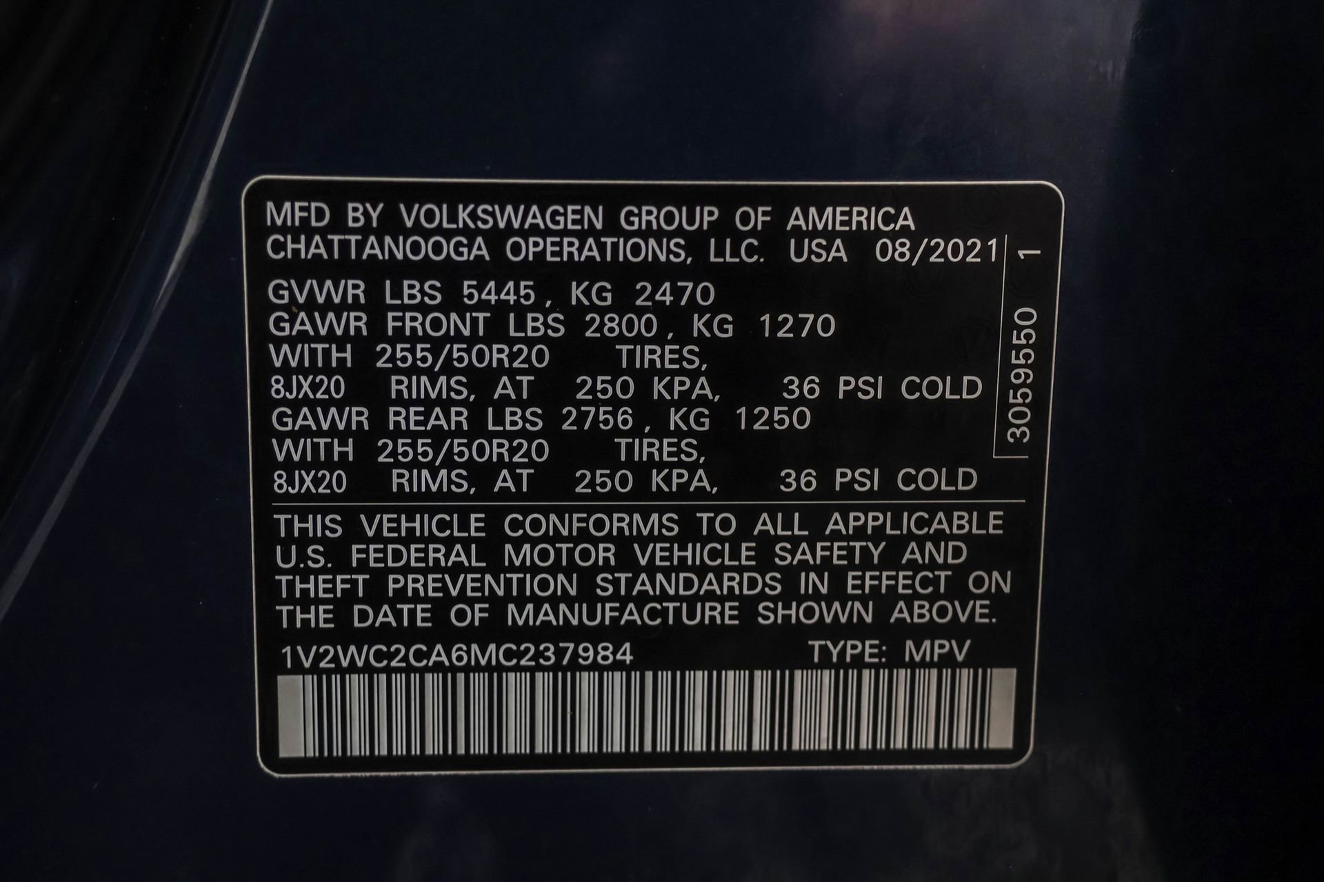 Used 2021 Volkswagen Atlas Cross Sport SE w/ 20" Black Wheels Package FWD image 49
