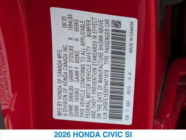 New 2026 Honda Civic Si image 26