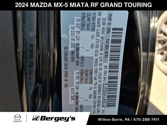 Certified 2024 MAZDA MX-5 Miata RF Grand Touring RWD image 29
