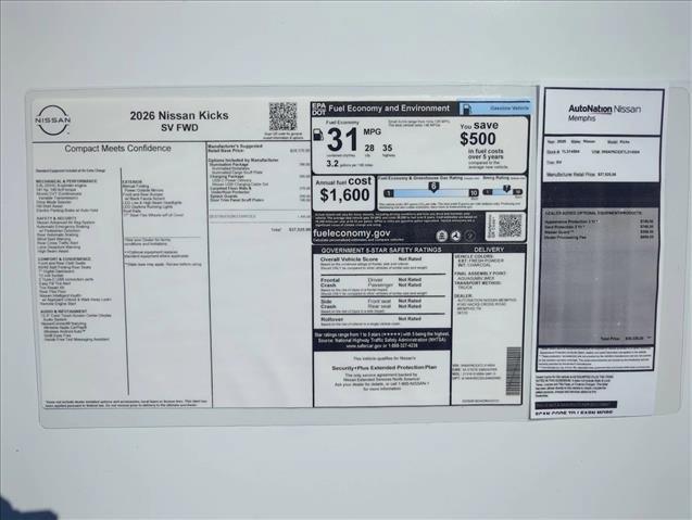 New 2026 Nissan Kicks SV w/ Illumination Package image 21