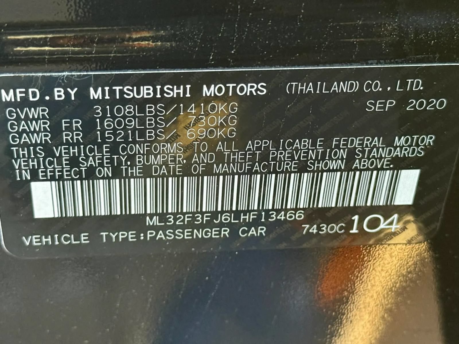 Used 2020 Mitsubishi Mirage G4 ES FWD image 20