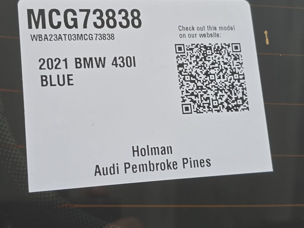 Used 2021 BMW 430i Convertible w/ M Sport Package RWD image 30