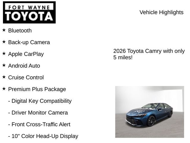 New 2026 Toyota Camry XLE image 7