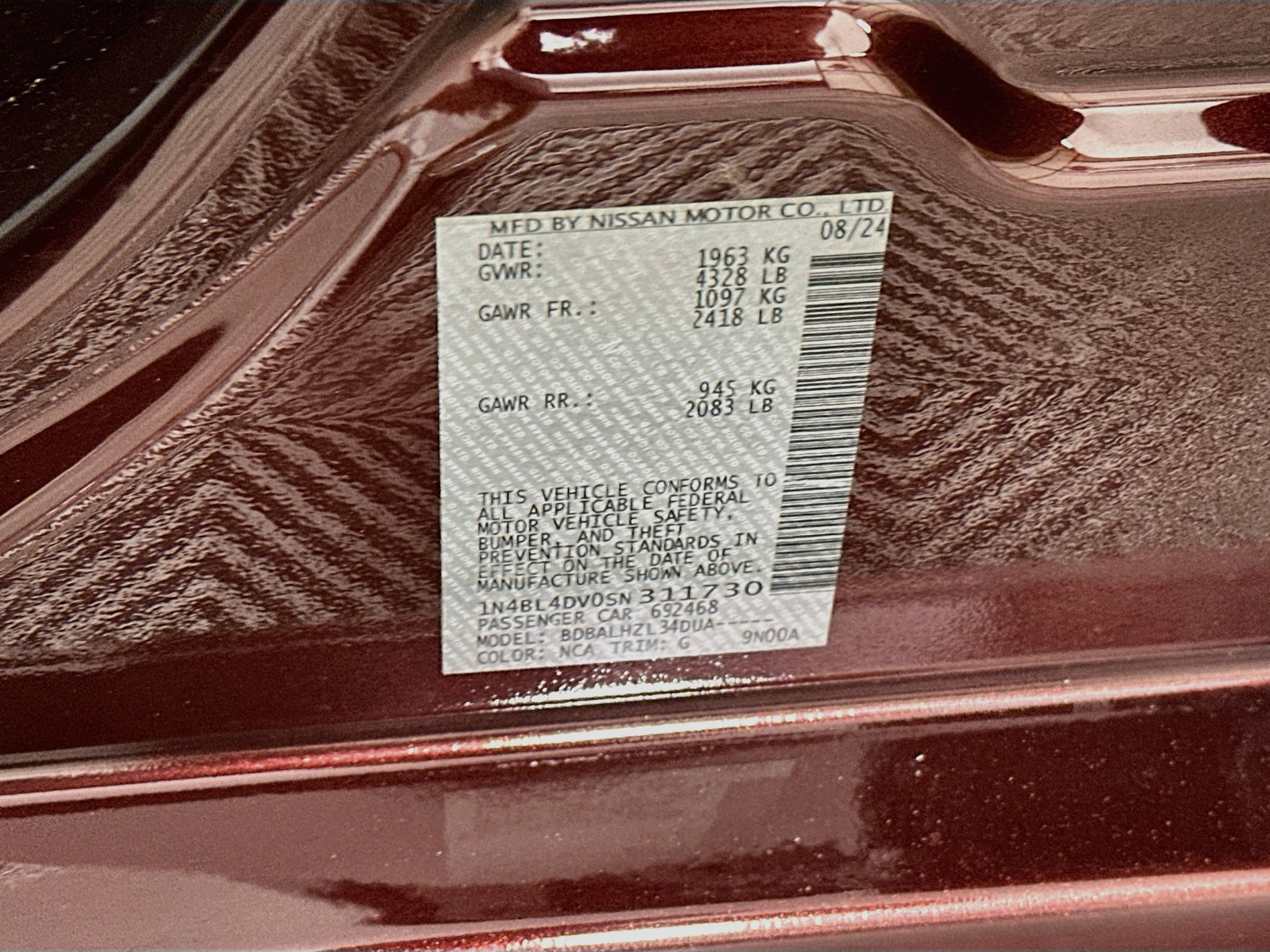 Used 2025 Nissan Altima 2.5 SV FWD image 12