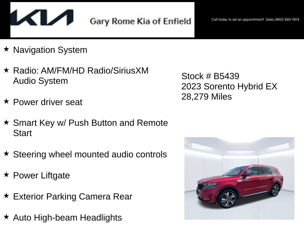 Certified 2023 Kia Sorento EX AWD/4WD image 14