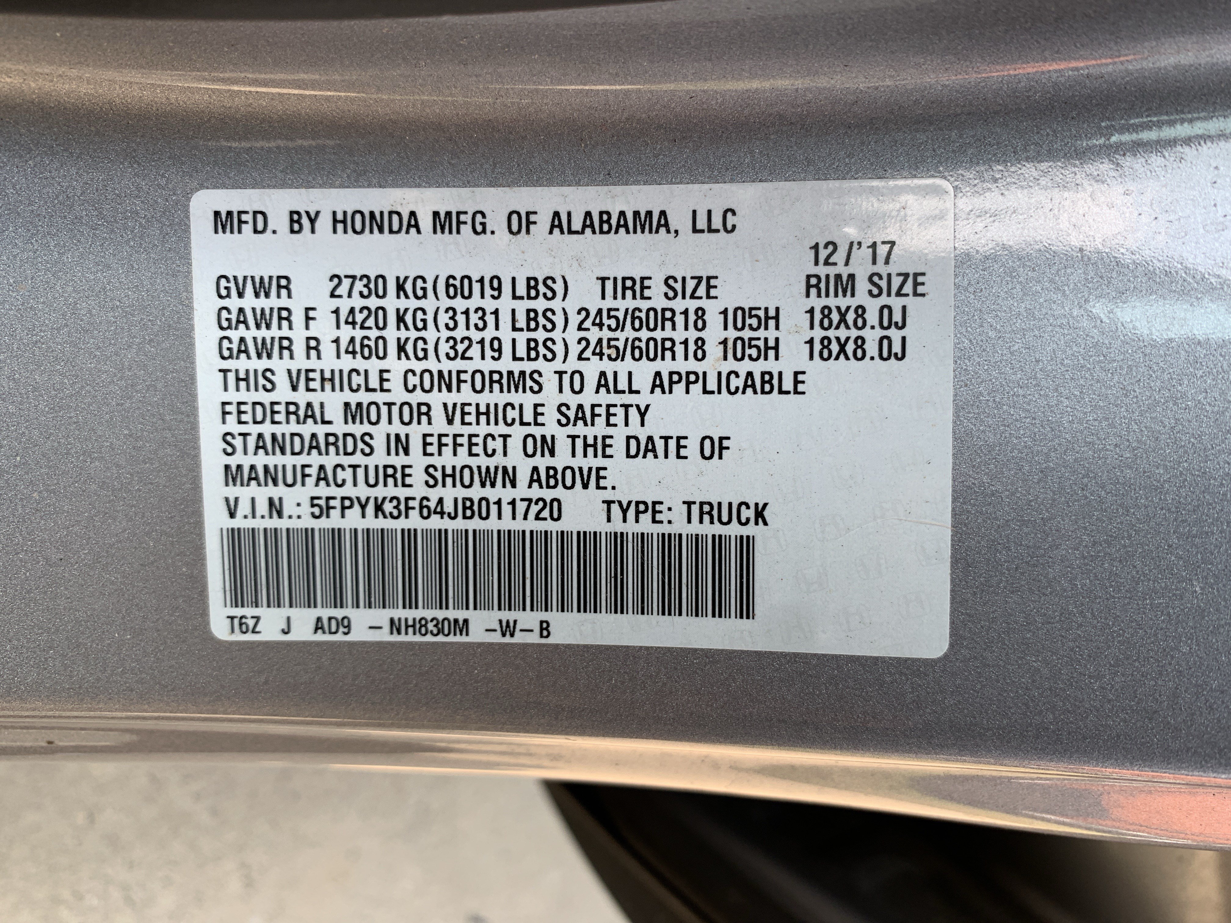 Used 2018 Honda Ridgeline RTL-T image 36