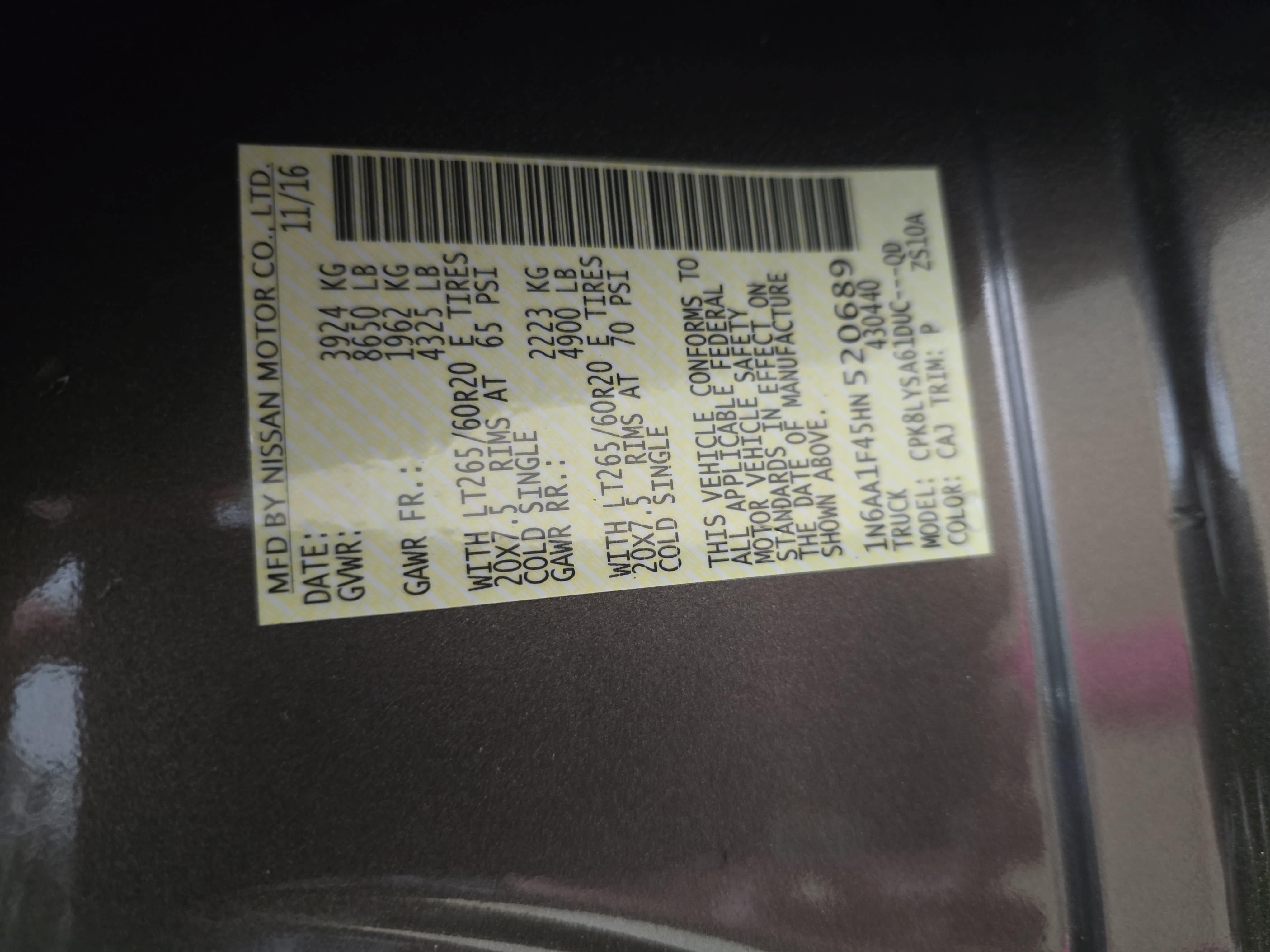 Used 2017 Nissan Titan Platinum Reserve AWD/4WD image 31