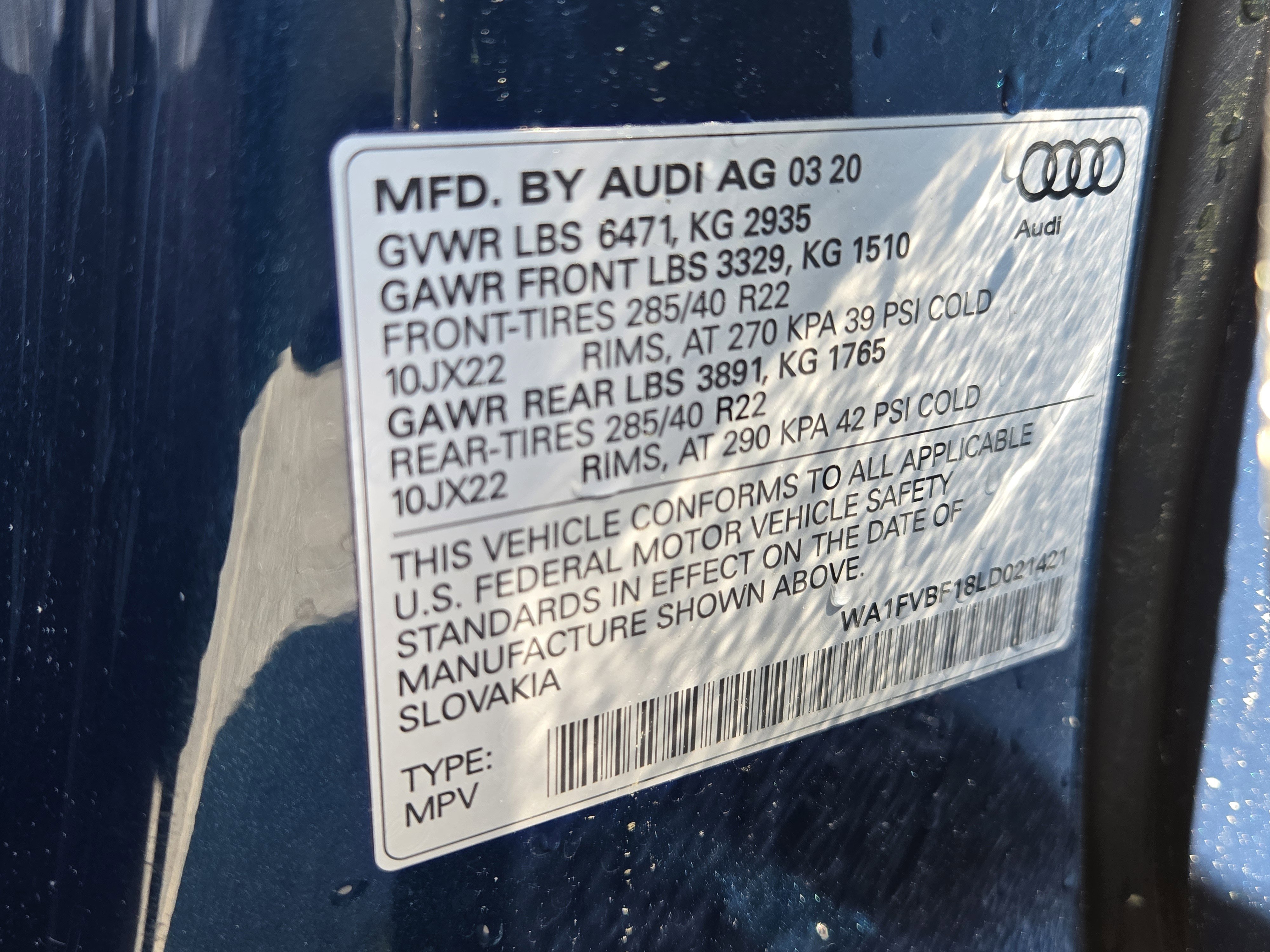 Used 2020 Audi Q8 Prestige image 36