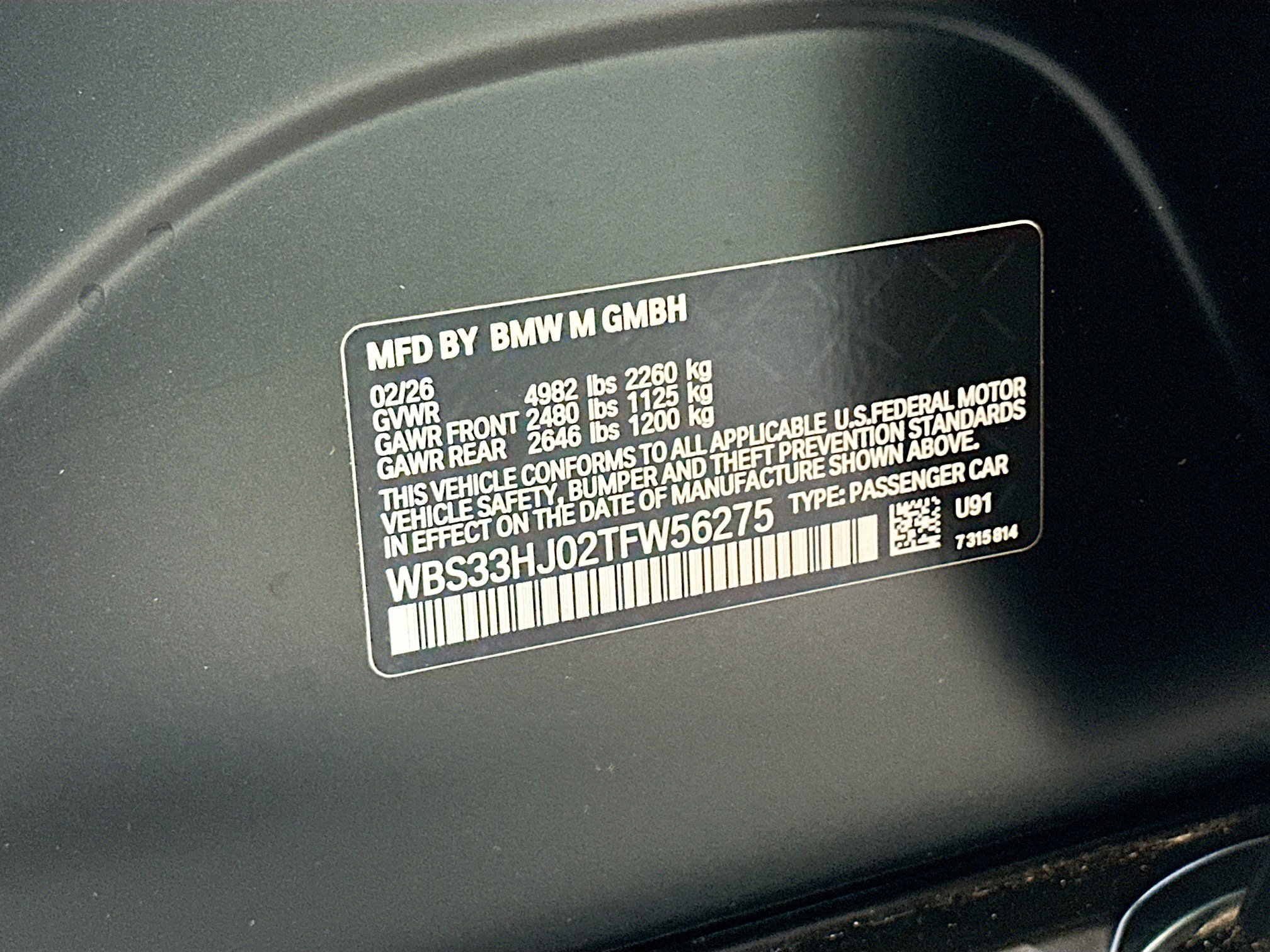 New 2026 BMW M3 Competition w/ M Carbon Exterior Package AWD/4WD image 24