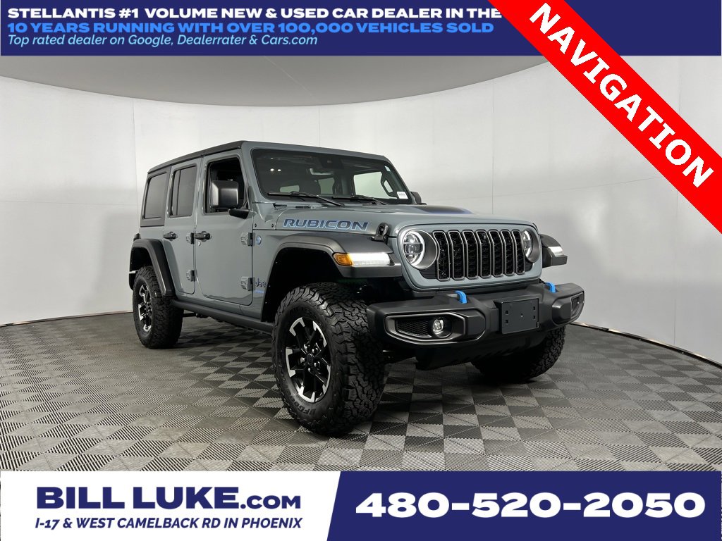 Used 2024 Jeep Wrangler Unlimited Rubicon 4xe w/ Technology Group