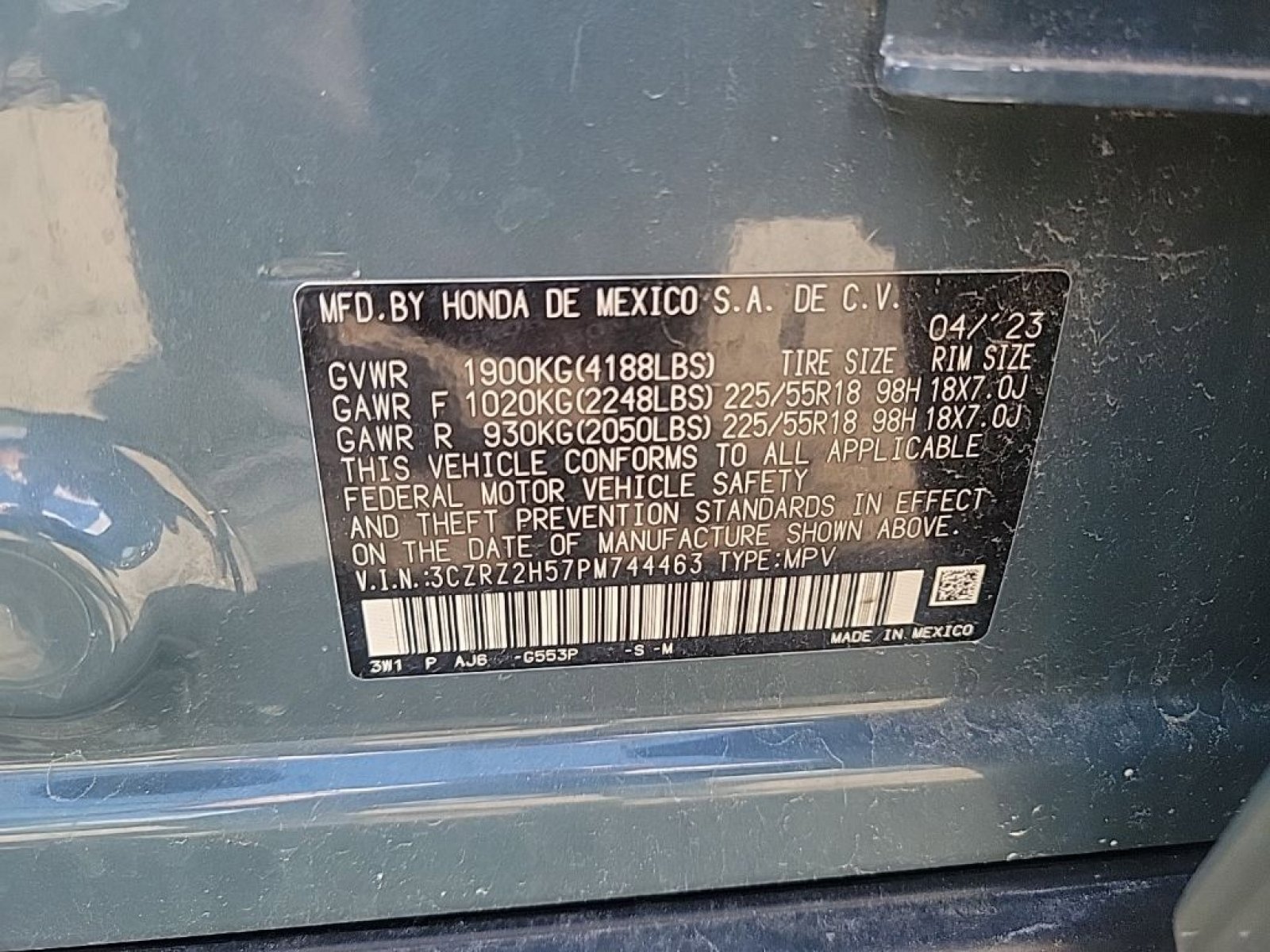 Certified 2023 Honda HR-V Sport image 13
