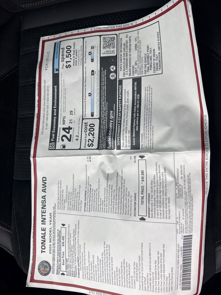 New 2025 Alfa Romeo Tonale image 24