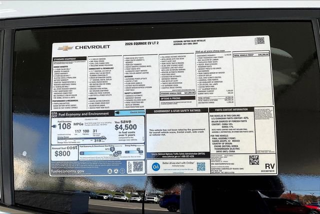 New 2026 Chevrolet Equinox EV LT w/ Convenience Package II image 15