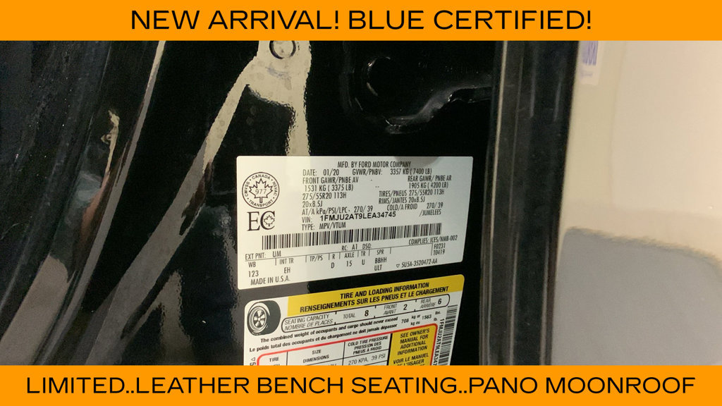 Certified 2020 Ford Expedition Limited AWD/4WD image 50