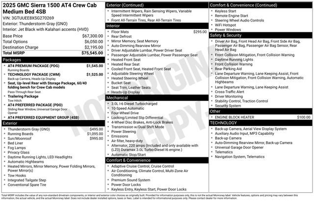 Used 2025 GMC Sierra 1500 AT4 w/ AT4 Premium Package AWD/4WD image 20