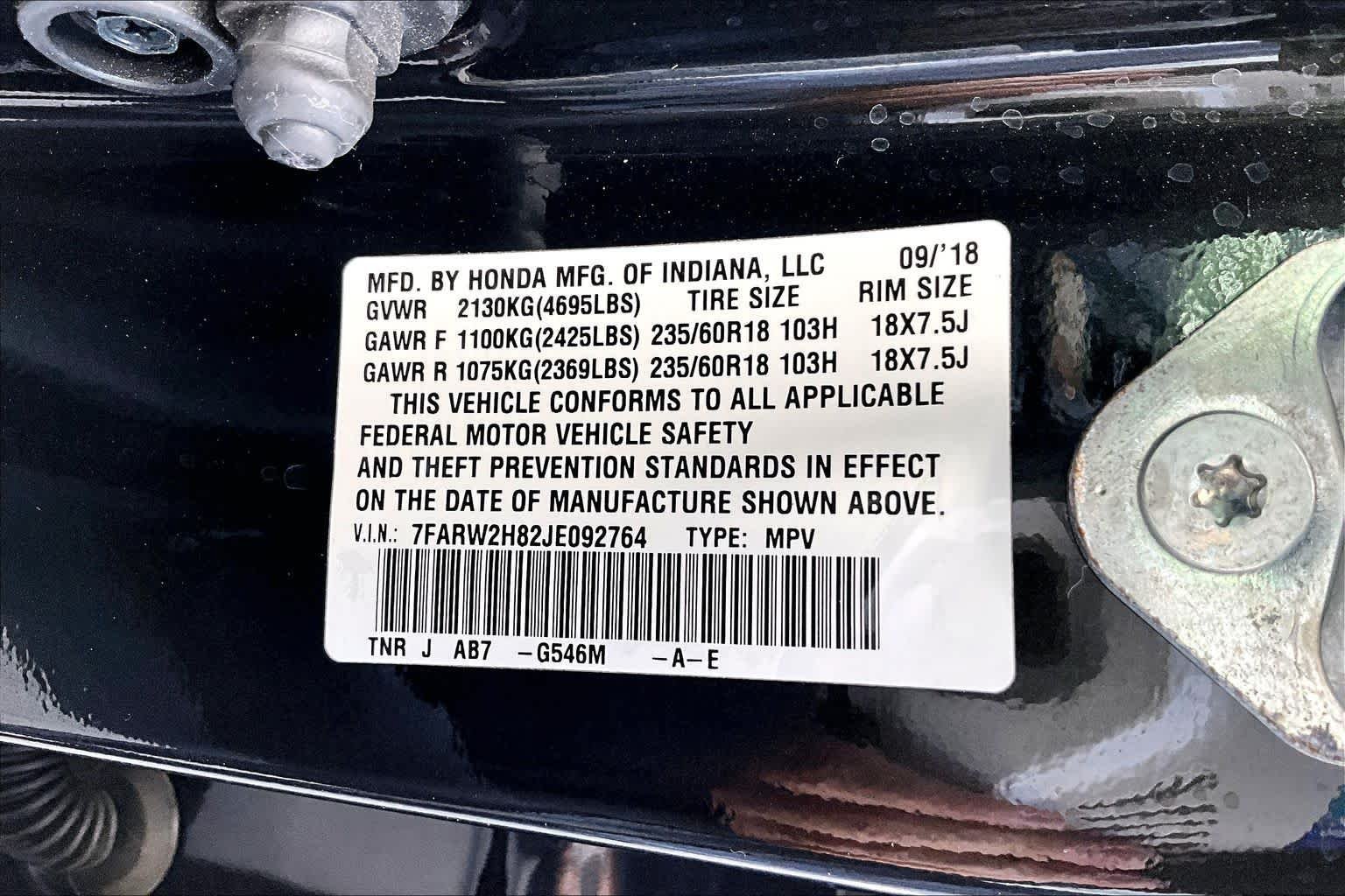Certified 2018 Honda CR-V EX-L image 33