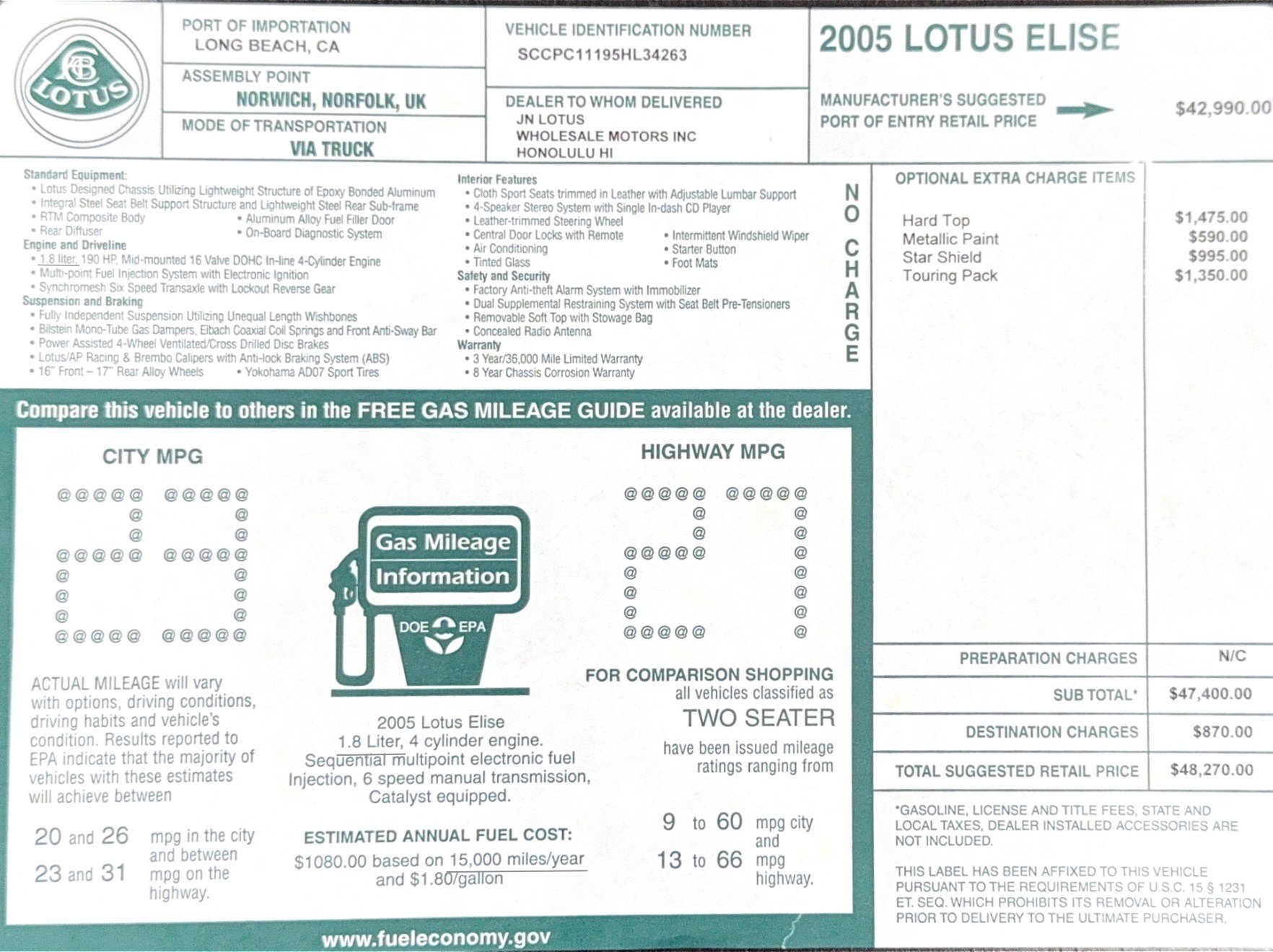 Used 2005 Lotus Elise image 89