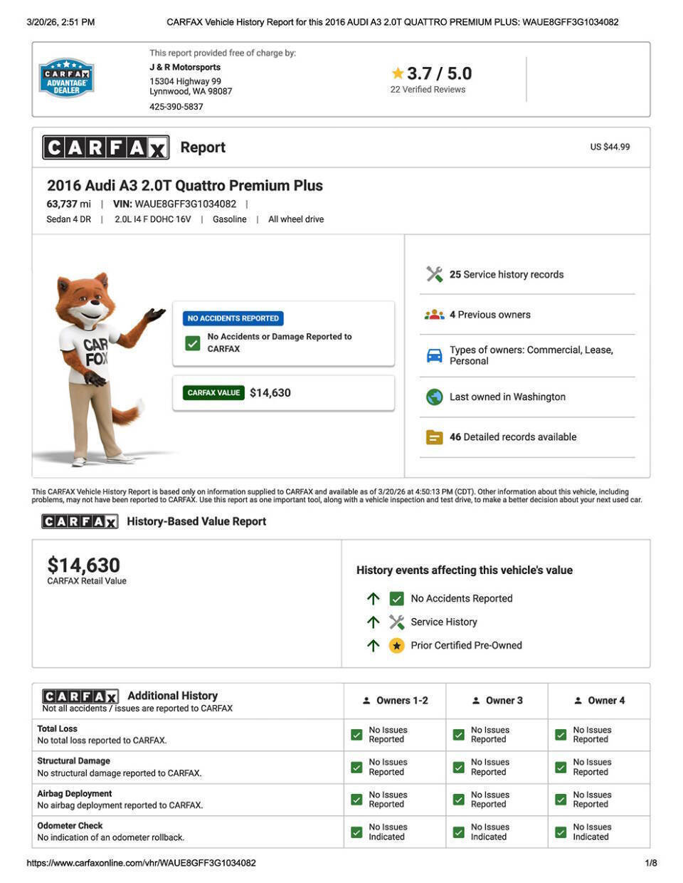 Used 2016 Audi A3 2.0T Premium Plus w/ Technology Package image 30